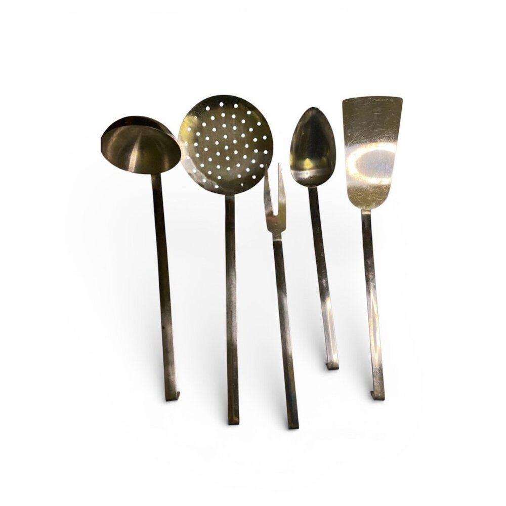 Vintage Royal DuraSteel Stainless Steel Kitchen Utensils Set of 5 Hook End